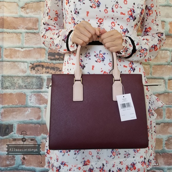 Cameron medium satchel kate spade cherrywood - Picture 4 of 8